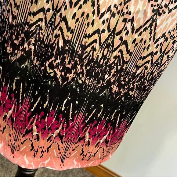 Dana Buchman drape neckline sleeveless knee length dress size Large - Picture 7 of 13